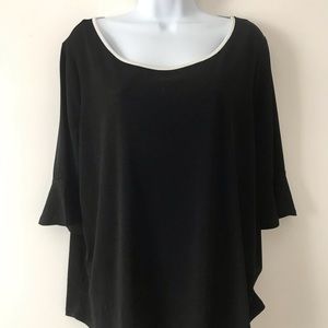 Black and white blouse from dress barn